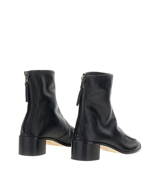 Hereu Black Juliol Zipped Ankle Boots