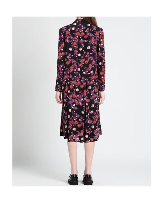 Isabel Marant Red Floral Pattern Dress