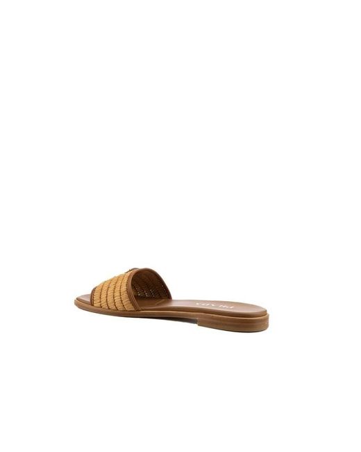Prada Brown Logo Slippers