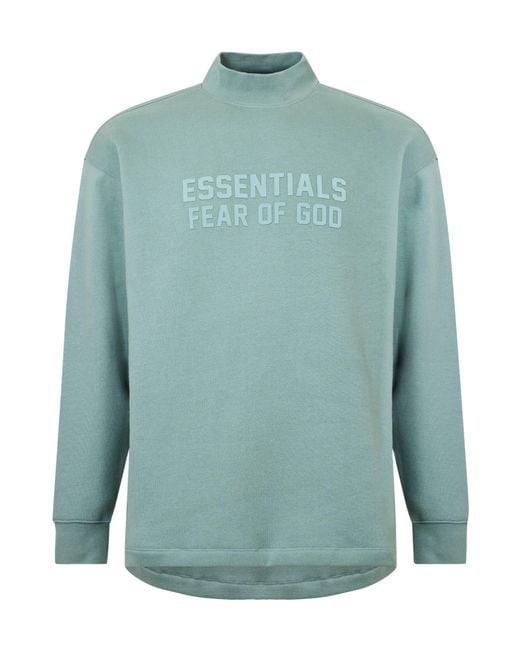 Fear Of God Green Logo Long-Sleeve Sweatshirt for men