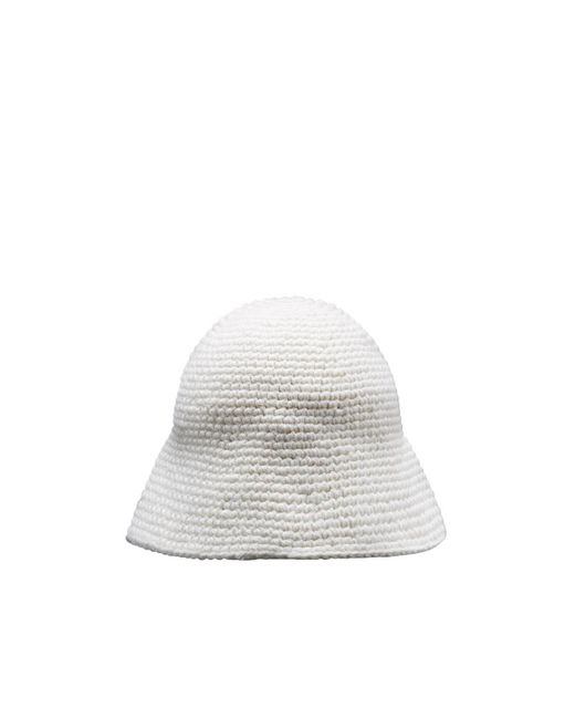 Moncler Green Crochet Hat for men