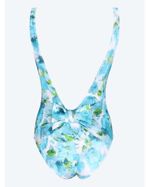 Chloé Blue Sleeveless One-Piece Swimsuit