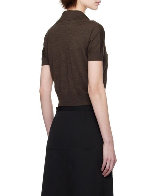 Khaite Brown Morgane Top