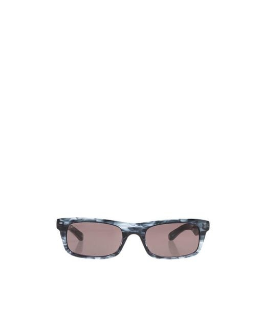 Balenciaga White Eyewear Rectangle Frame Sunglasses for men