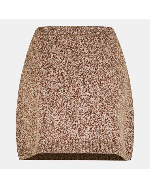 Versace Natural Mini Skirts