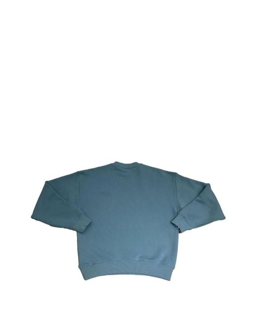 Autry Blue Logo Patch Crewneck Sweatshirt for men