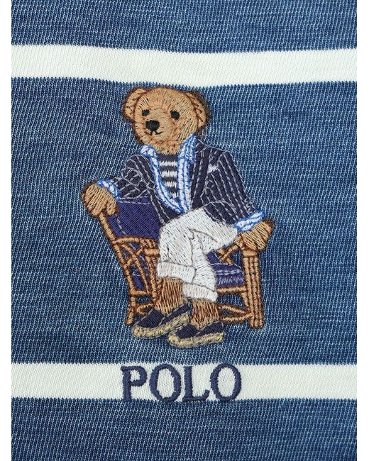 Polo Ralph Lauren Blue Striped Polo Shirt for men