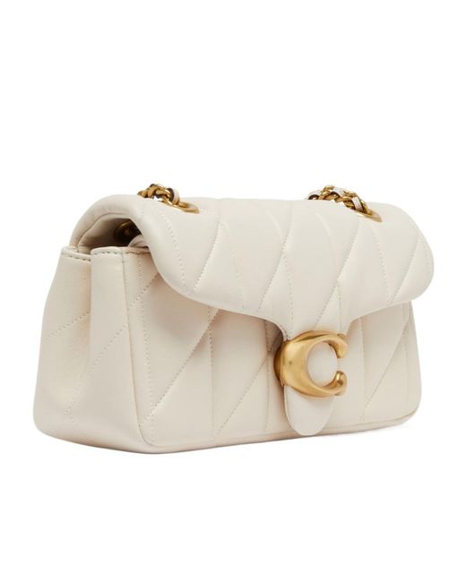 COACH Natural Quilted Tabby 20 Shoulder Bag