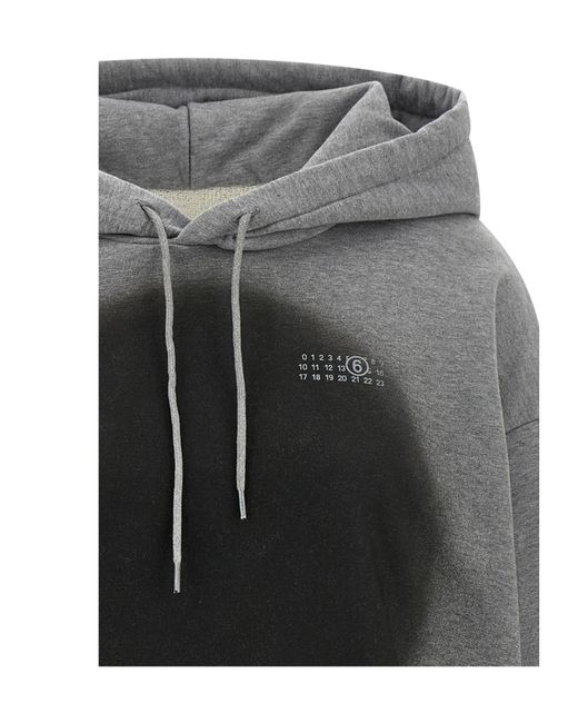 MM6 by Maison Margiela Gray Spray Paint Hoodie