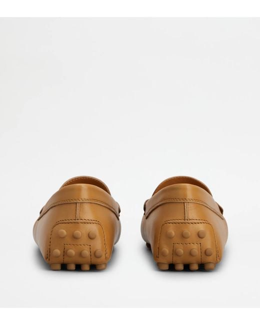 Tod's Brown Round-Toe Loafers