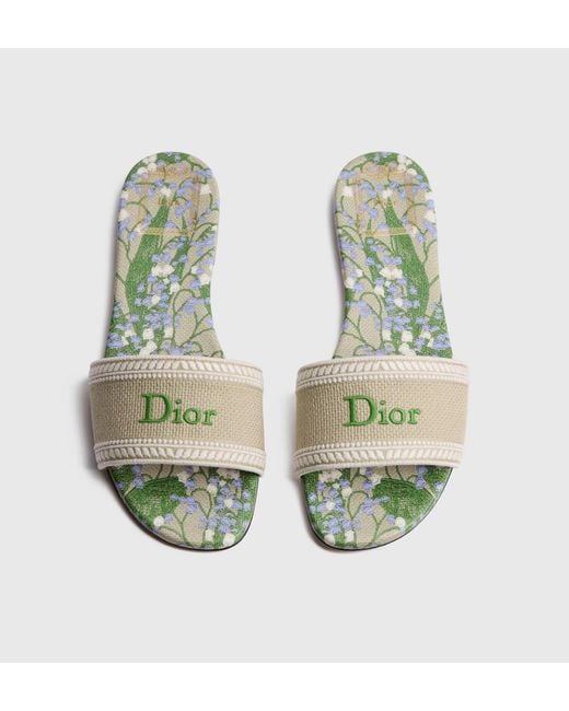 Dior White Dway Slide