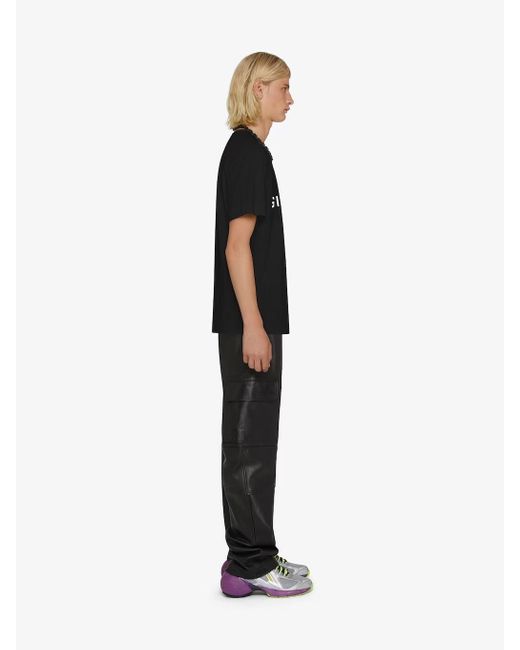 Givenchy Black 4G Lock Slim Fit T-Shirt for men