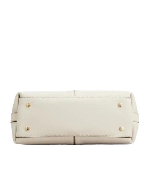Tod's Natural Logo Detailed Top Handle Bag