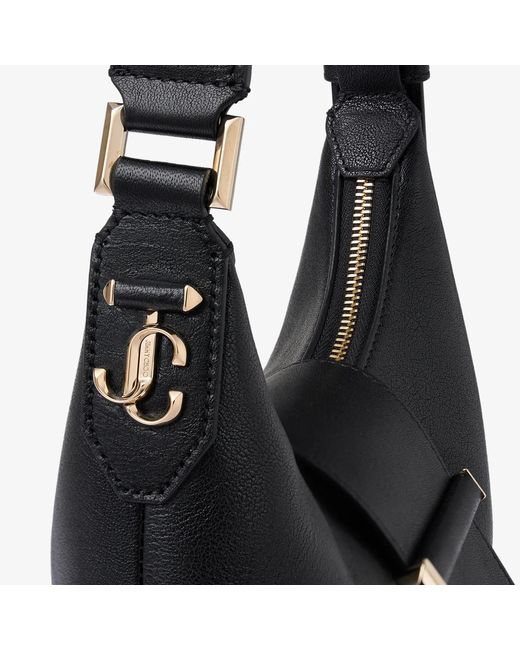 Jimmy Choo Black Bar Hobo Small