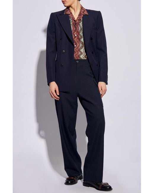 Dries Van Noten Multicolor Pattern-Printed Short-Sleeved Shirt for men