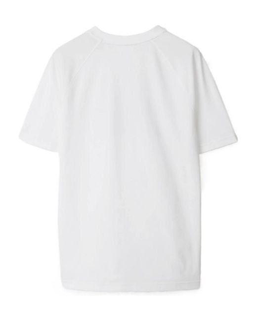 Burberry White Item O-Neck Short-Sleeved T-Shirt