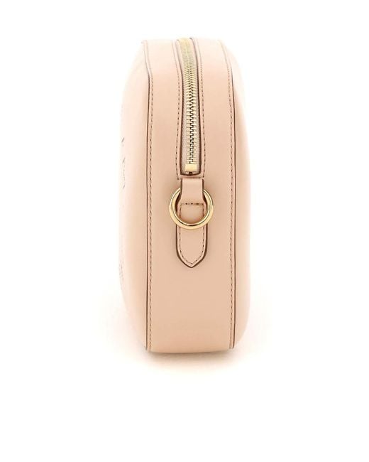 Stella McCartney Natural Logo Perforated Mini Camera Bag