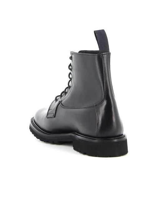 Tricker's Black Tricker's Burford Derby Boots for men