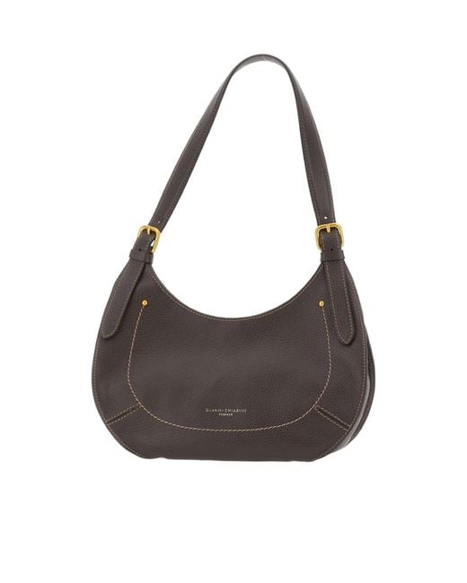 Gianni Chiarini Gray Gabry Curved Shoulder Bag
