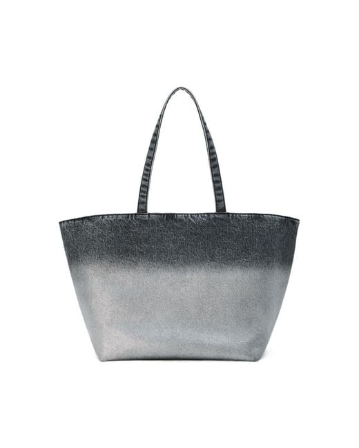 Alexander Wang Gray Punch Large Denim Tote Bag