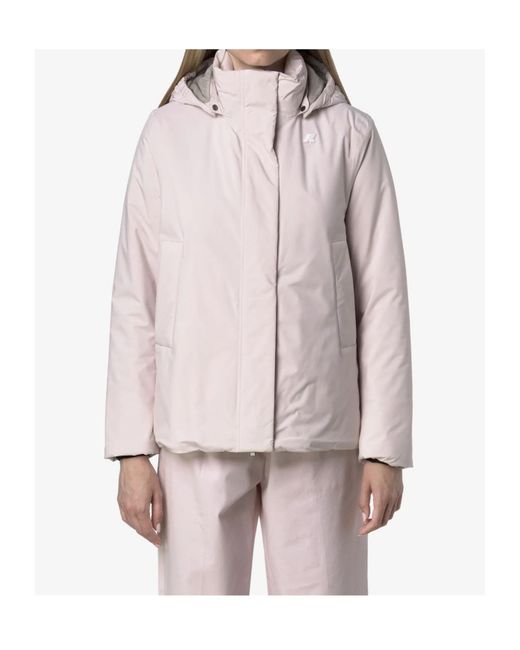 K-Way Pink Marlette Soft Touch Waterproof Jacket