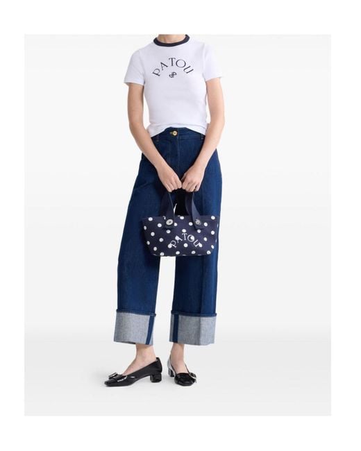 Patou White Fitted Jp T-Shirt