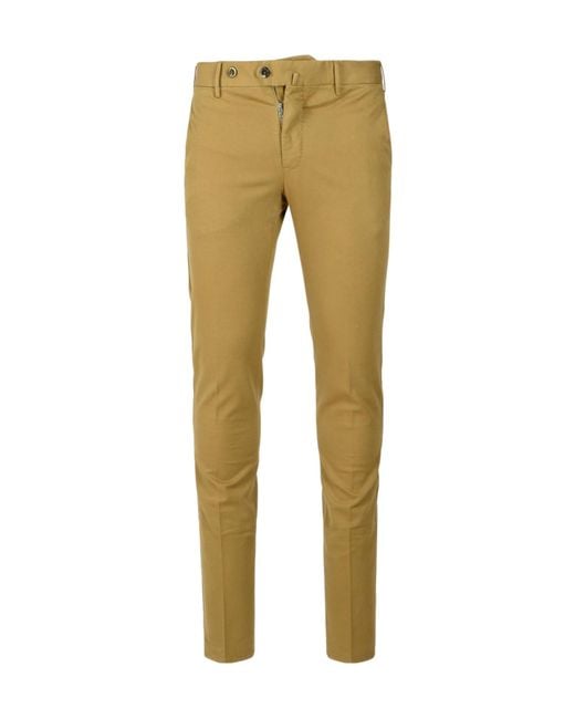PT01 Natural Pt Torino Superslim Pleated Pants for men