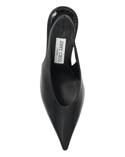Jimmy Choo Brown Isa Pointed Toe Slingbacks