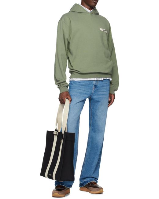 Jacquemus Black Le Cabas Cuerda Logo Plaque Tote Bag for men