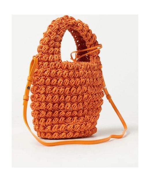 J.W. Anderson Orange Jw Anderson Anchor Plaque Shoulder Bag