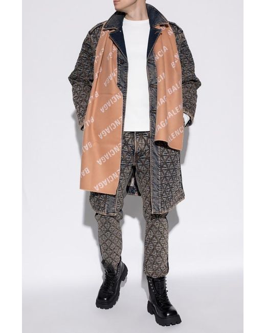 DIESEL Gray Quilted Diamond Pattern Straight-Leg Jeans for men