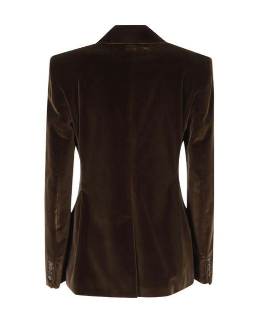 Etro Black Double-Breasted Blazer