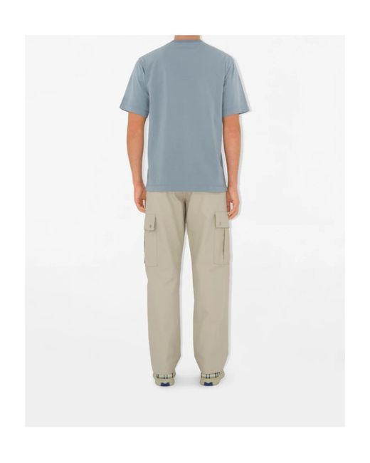Burberry Blue B Shield T-Shirt for men