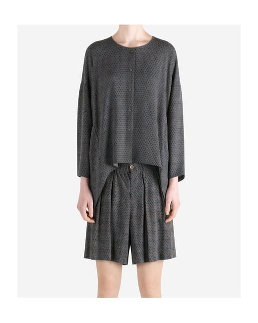 Uma Wang Gray Button Cardigan