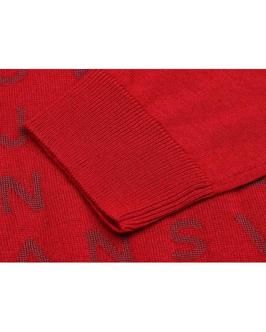 Versace Jeans Red Round-Neck Pullover for men