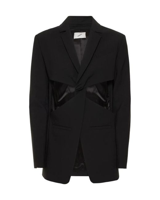 Coperni Black Hollow-Out Suit Jacket