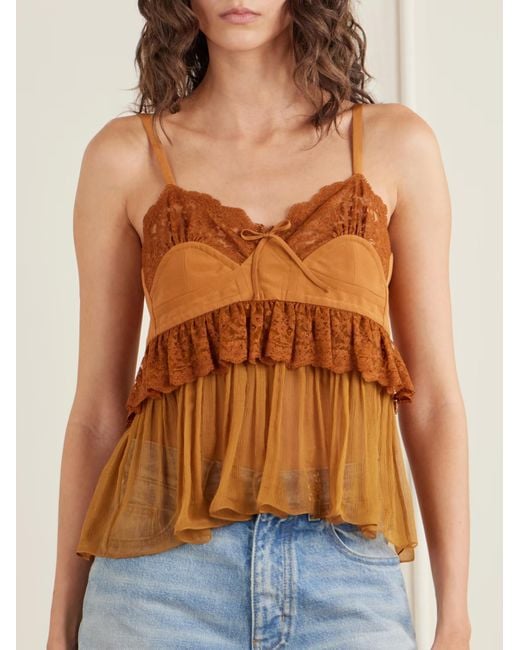 Chloé Brown Sleeveless Top