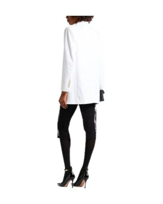 Dolce & Gabbana White Single-Breasted Blazer