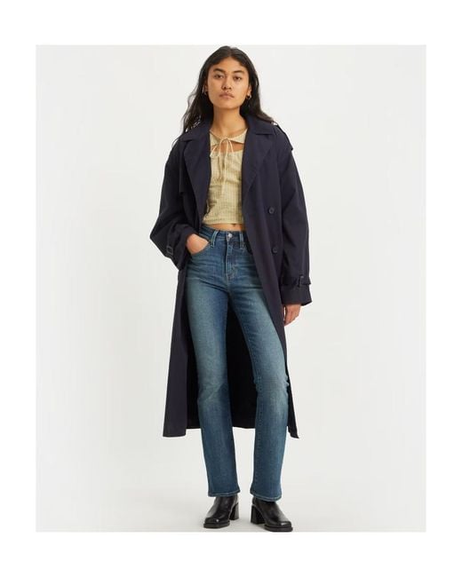 Levi's Blue 725 High-Rise Boot-Cut Jeans