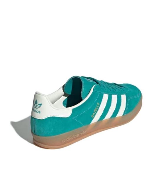 Adidas Green Originals Gazelle Indoor Lace-Up Sneakers for men