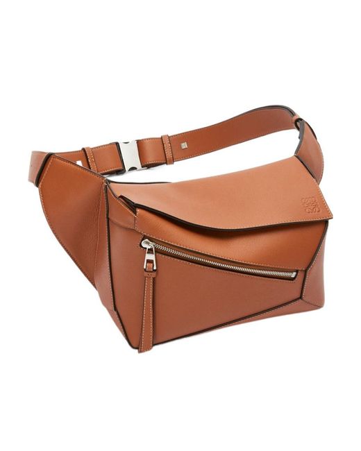 Loewe Brown Small Puzzle Bumbag for men