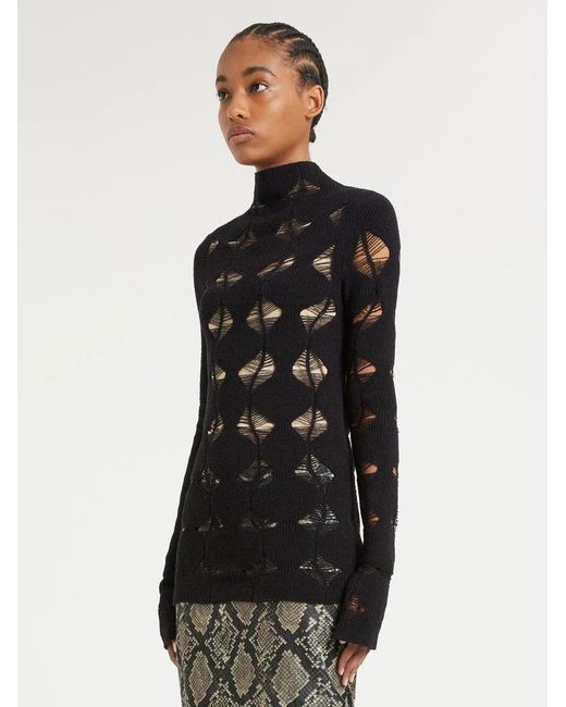 Sportmax Black Long-Sleeved Knitwear