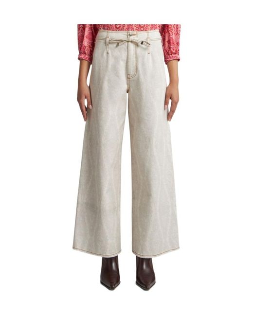 Etro White Wide-Leg Trousers