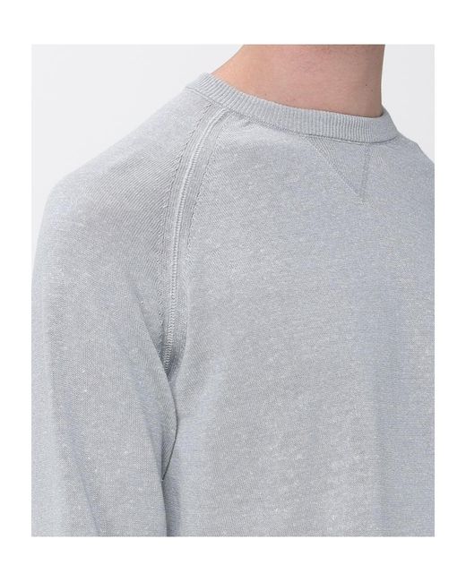 Eleventy Gray Long Sleeves Sweater for men