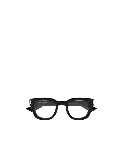 Saint Laurent White Eyewear Oval Frame Glasses for men