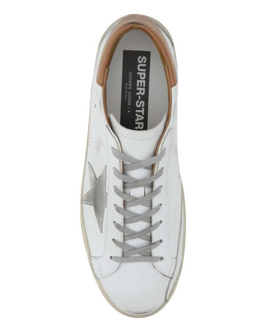 Golden Goose Deluxe Brand White Superstar Low-Top Sneakers for men