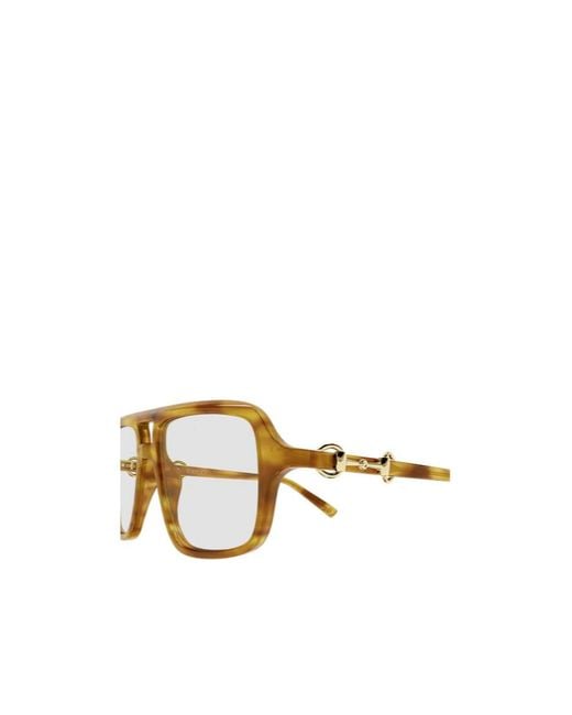 Gucci Metallic Eyewear Navigator Frame Sunglasses