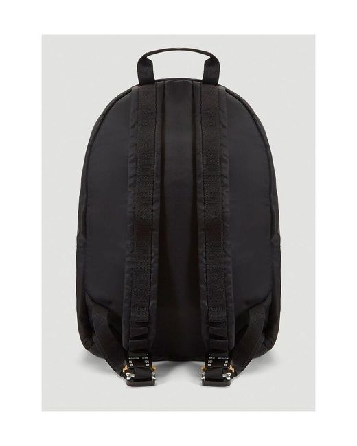 1017 ALYX 9SM Black Tri-Con Logo Buckle Backpack for men