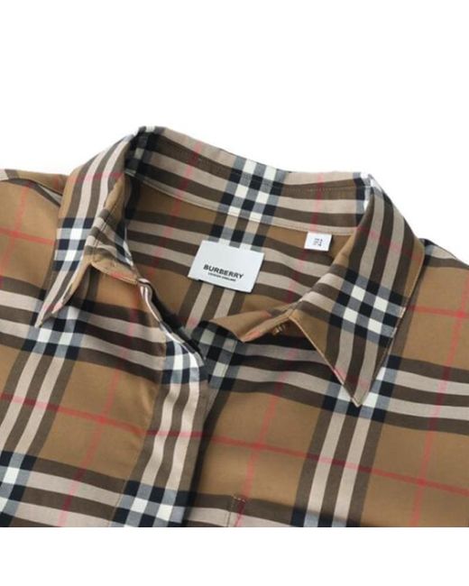Burberry Multicolor Regular Fit Check Stretch Cotton Shirt