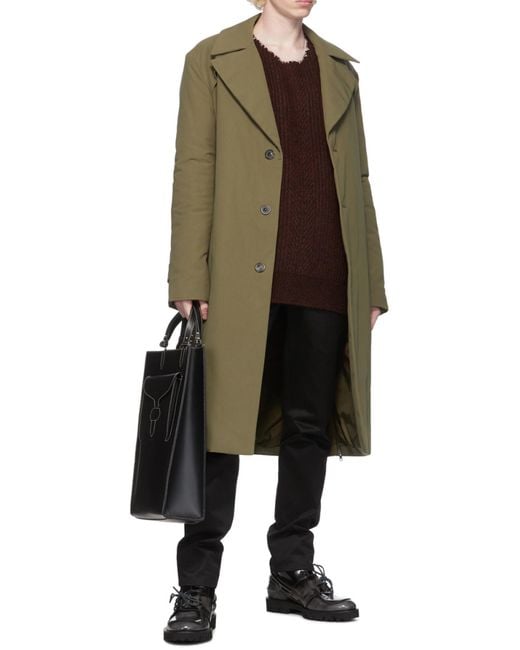 Maison Margiela Brown Classic Trench Coat for men